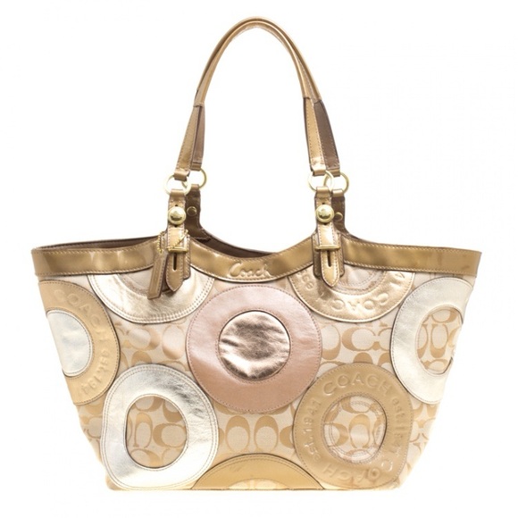 🔷FANTASTIC🔹COACH F16180 CARLY PIECED PATCHWORK TOTE BAG - Picture 3 of 11